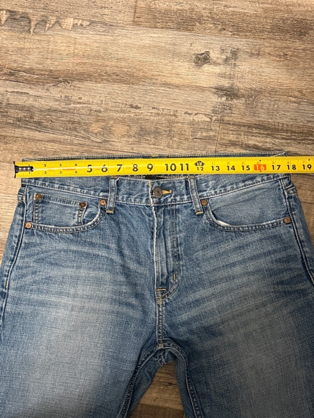 American Eagle Outfitters Men’s Light Blue Wash Slim Straight Jeans 34x36 - Picture 2 of 5